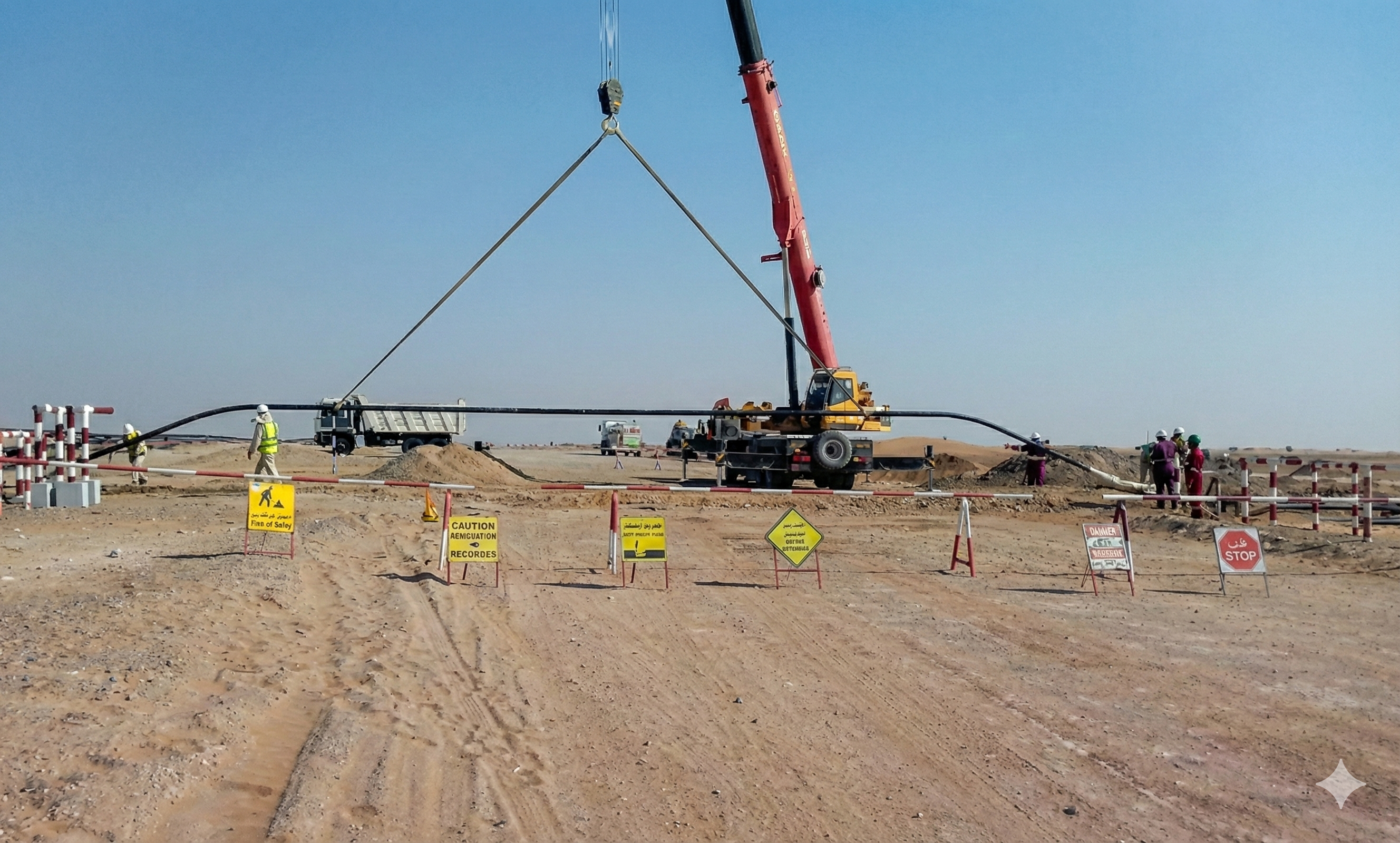 Manual Excavation for Pipeline in Khulod to Yibal 18" CS Project